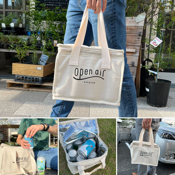 open airビールの缶が6本入る保冷バック_10枚